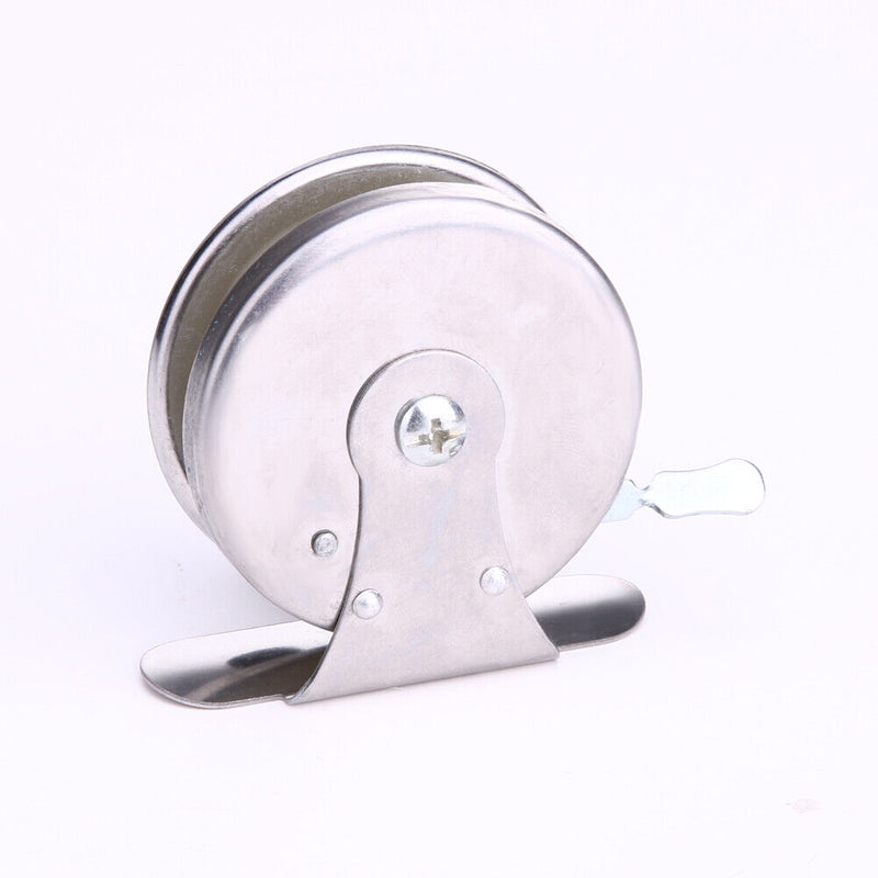 Ice Fishing Mini Pole Line Reel Rods Shrimp Metal Steel Lightweight Portabl