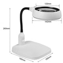 10x HD Desktop Magnifying Glass Portable Illuminated Backlight Magnifier Glasses