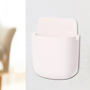 Wall Mounted Organizer Storage Box TV Remote Control Phone Holder (White) Newly