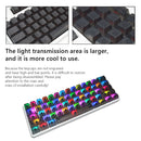 104pcs Transparent Mechanical Keyboard Keycaps Computer Key Cap Set (Black)