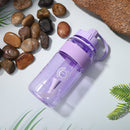 Portable Women Summer Gym Water Bottle Straw Large Capacity (Purple 1500ml)