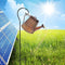 LED Solar Watering Can Lamp Garden Art Metal Iron Kettle Light (D Hook Up) Newly
