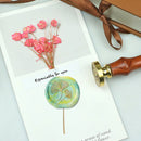 Round Wax Sealing Stamp Head Grasses Flowers Copper Stamps Craft Making Tools
