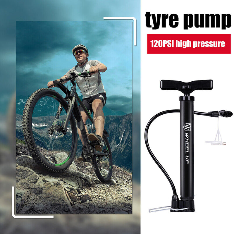WHEEL UP Bicycle Tire Air Inflator 120psi High Pressure Bike Inflatable Pump