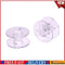 500pcs Universal Plastic Transparent Empty Bobbins Spool for Sewing Machine #F