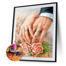 5D DIY Full Drill Square Shape Lovers Rhinestone Diamond Drawing for Bedroo
