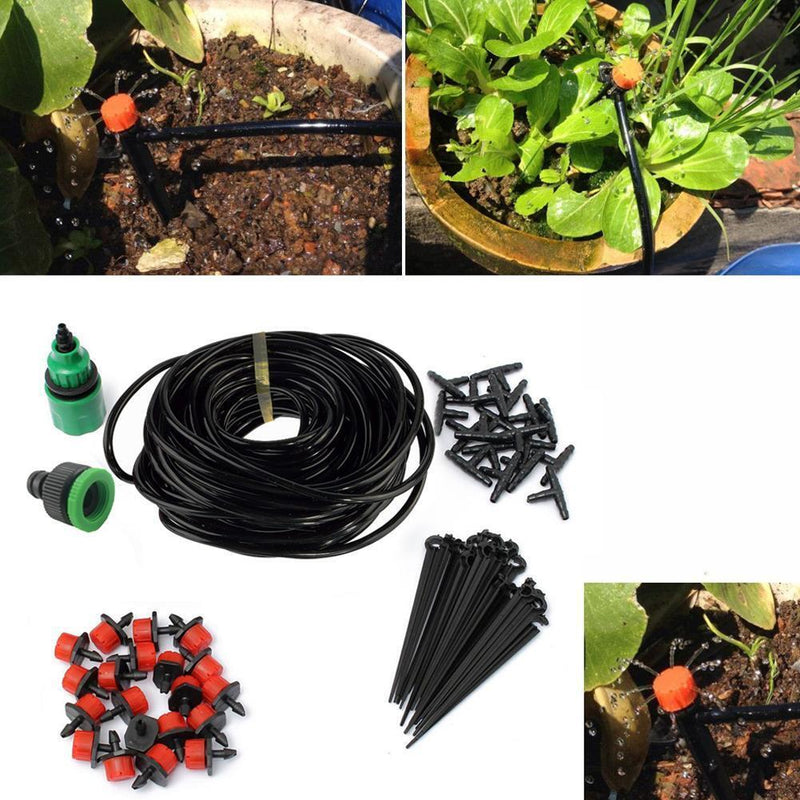 Water Irrigation Set Automatic Balcony Pot Micro Drip Watering System (25M)