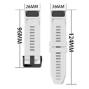 Replacement Silicone Band for Garmin Fenix 6X 5X 3 D2 Tactix Bravo (White) Newly