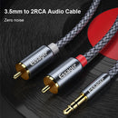 Essager RCA Aux Cable 3.5mm Jack to 2 RCA Audio Cable Y Splitter (3 meter) Newly
