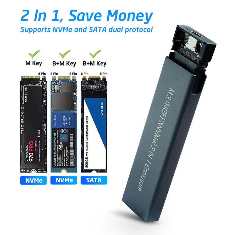 Convenient HDD Chassis Solid State Drive External Chassis Adapter Grey