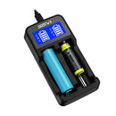 Charger 2 Slot Fast Charging Dock For 3.7V Rechargeable Li-Ion Batteries
