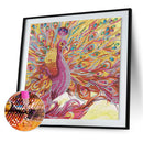 5D Diamond Painting Peacock Partial Special Shape Drill Wall DIY (UP270) Newly