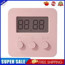 Digital Screen Kitchen Timer Square Cooking Countdown Alarm Clock (Pink)