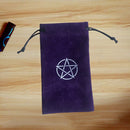 2pcs Vevet Altar Tarots Tablecloth with Bags Board Game Supplies (Purple) Newly