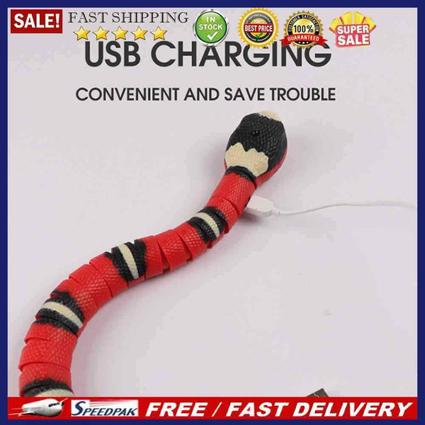 Smart Sensing Cat Toys Interactive Teaser USB Cat Teaser Indoor Play Kitten