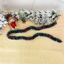 Year Bar Tops Dark Green Ribbon With Bowknot Ribbon Garland Snowflake Strips