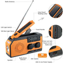 Flashlight Torch Emergency Radio Dynamo Wind Up Solar Weather Radio Hand Crank
