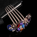 Hair Accessories Elegant Hair Comb Hairpin Shiny Rhinestone Inlaid Flower