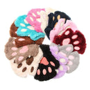 Lovely Warm Plush Winter Fluffy Cat Paw Mittens Children Gloves Fingerless