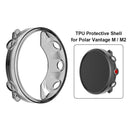 For Polar Vantage M/M2 Watch Case Half-Clad Cover Shell (Transparent Black)