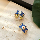 Little Daisy Small Enamel Pattern Ring Adjustable Women's Ring For women|girls