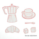 2pcs DIY Silicone Transparent Seals Stamps+Cutting Die for Album (MS-686)