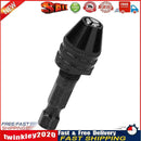 1pc 0.3-6.5mm Keyless Drill Chuck Adapter Impact Hex Shank Driver Tool (S) Newly