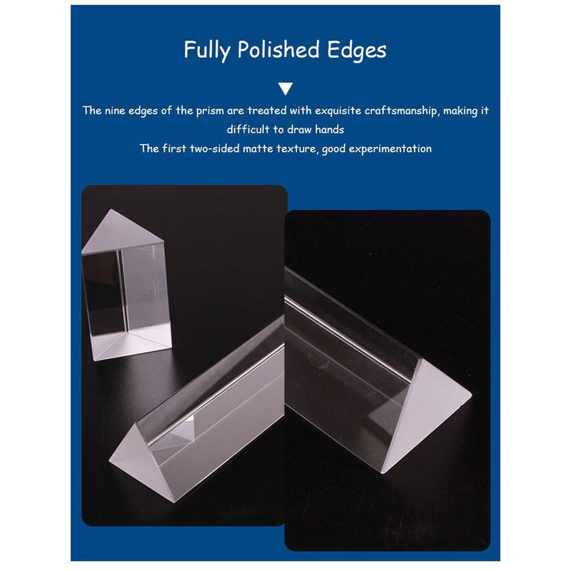 Dispersion Effects Filter Photography Triangular Prism 25x25x80mm Rainbow