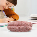 Stationery Storage Plush Pen Case Student School Cosmetic Organizer (Pink) Newly