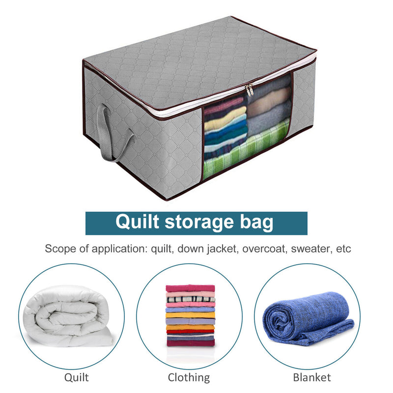Non-woven Foldable Bag Large Capacity Waterproof Blanket Sorting Bags for Closet
