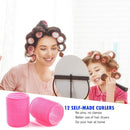 12pcs Self Grip Hair Rollers Hairdressing Home Use DIY Hair Curlers (44mm) Newly