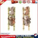 2pcs Creative Climbing Ladder Koala Flower Pot Cup Edge Hanging Ornaments Newly