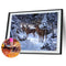 5D DIY Diamond Painting Winter Snow Elk Cross Stitch Embroidery Rhinestones Home
