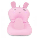 Cartoon Rabbit Soft Baby Shower Bath Pad Mat Adjustable Bath Rack (Pink) Newly