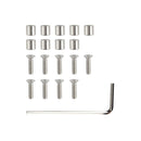 1Set /9pcs 6x6x3mm Aluminum Spacer With 9pcs M3 Screws And Wrench As Gift