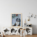 Snow Dog Mosaic Diamond Painting Drawing Full Round Drill DIY Art Handcraft Kit