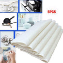 5pcs/bag Non-stick Oil Cleaning Towel Bamboo Fiber Cloth Wash Kitchen P5N9