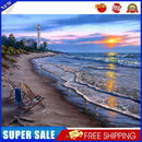 Beach Sunset Oil Paint By Numbers Kit DIY Acrylic Painting on Canvas Crafts
