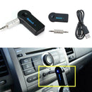Wireless Bluetooth Receiver 3.5mm-AUX Audio Stereo Black Music Car Adapter P5L6