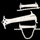 Stainless Steel Mountain Road Bike Chains Measuring Rulers Cycling Accessories