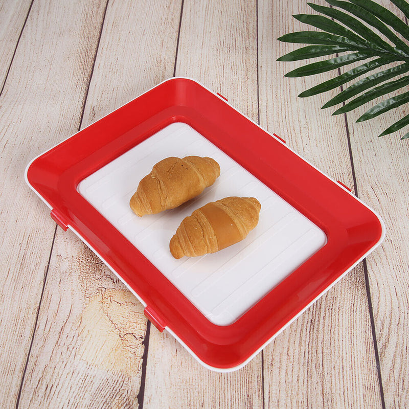 Plastic Refrigerator Food Preservation Tray Fresh-Keeping Storage Holder Newly