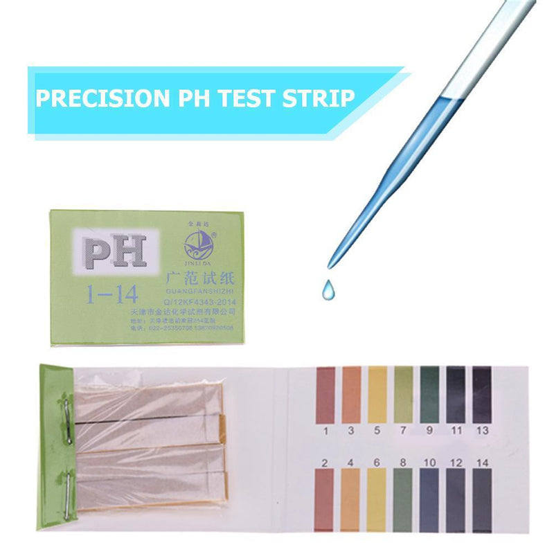 haobase 80 strips full pH 1-14 test indicator lacquer paper water floor