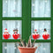 Christmas Deer Window Glass Stickers Home Mirror Stickers Snowflake Wall Door~