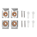 Supply Unframed Glass Clamp Hanging Holder Fix Clip Mirror Cabinet Bracket