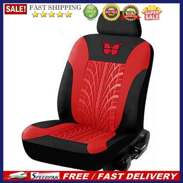 Butterfly Car Seat Cover Set Universal Vehicle Tire Track Auto Seat Protector