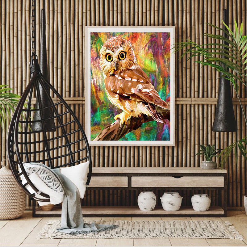 40x50cm DIY Animal Digital Oil Drawing Frameless Picture Home Wall Decor Gift