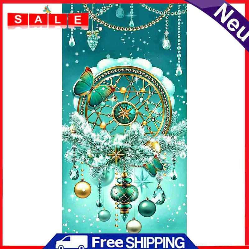 5D Rhinestone DIY Green Dreamcatcher Full Round Drill Diamond Painting Craft Kit