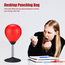 Desktop Punching Bag Suction Cup Stress Burster Relief Ball with Pump for Office