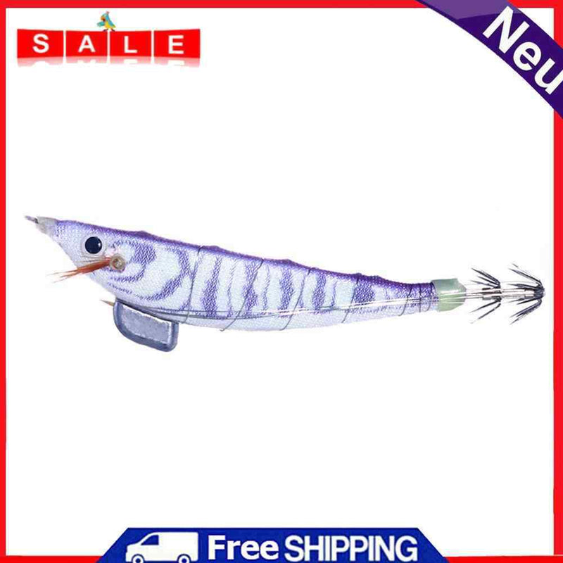 Luminous Wood Shrimp Fishing Lure 12 cm 14.3 g Artificial Bait (Light Purple)