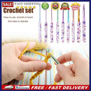 9pcs Knitting Needles Handmade Crafts Aluminum Crochet Set for Sewing Weave Tool